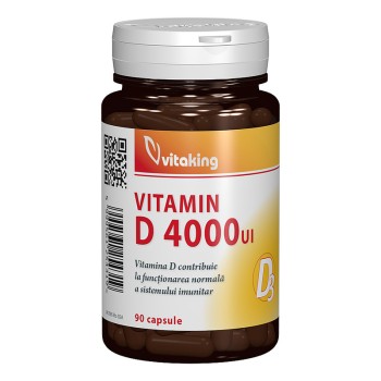 Vitamina D3 Forte 4000 UI (90 capsule), Vitaking Vitamina D3 Forte 4000 UI (90 capsule), Vitaking